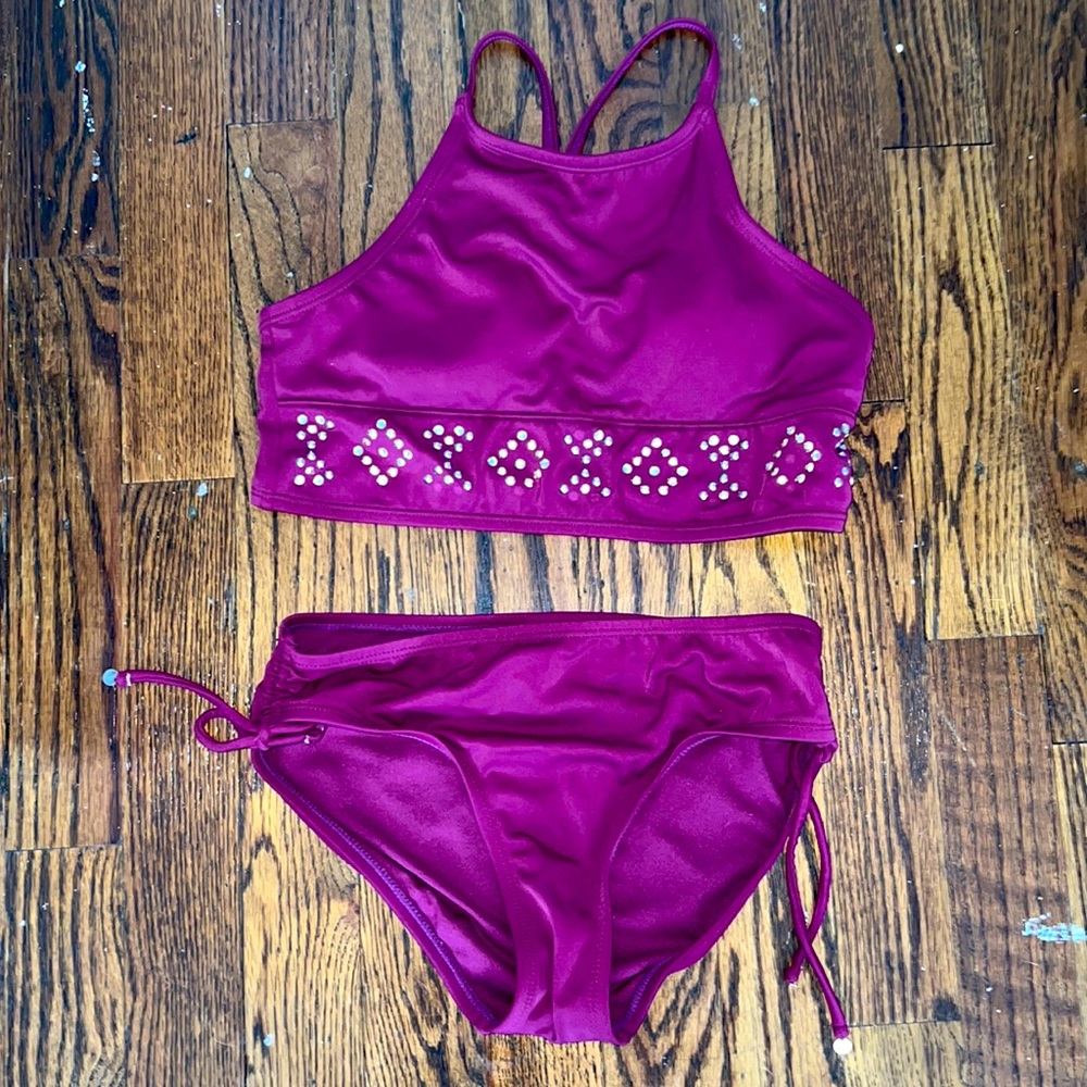 Two piece swimsuit.